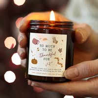 Erntedankgeschenk, Dankbar Für Sie Kerze, Duftende Personalisierte Kerze - Geschenke von KindredFires