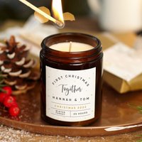 Erstes Weihnachtsgeschenk Zusammen - Für Paar Personalisiertes Weihnachtsduftkerzengeschenk Personalisierte Geschenke von KindredFires
