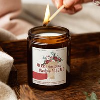 Fabelhafter Freund Weihnachtsgeschenk Kerze, Für Freunde, Weihnachtsduftkerze - Personalisierte Geschenke von KindredFires