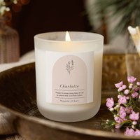 Geschenk Für Sie Personalisierte Wildblumen Kerze - Geburtstagsgeschenk Freundin Geschenke von KindredFires