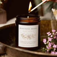 Personalisiertes Hochzeitsgeschenk, Trockenblumenkerze, Brautgeschenk Personalisiertes Hochzeitsgeschenk, Trockenblumenkerze, Brautgeschenk von KindredFires