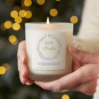 In Liebevoller Erinnerung Kerze - Erinnerungskerze Sympathiegeschenk Weihnachtsgedenkkerze Personalisierte Geschenke von KindredFires