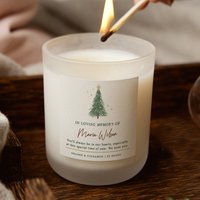 In Liebevoller Erinnerung Weihnachtsgeschenk, Erinnerungskerze Weihnachtsbaum Geschenk, Personalisierte Weihnachtsduftkerze - Geschenke In Liebevoller Erinnerung Weihnachtsgeschenk, Erinnerungskerze Weihnachtsbaum Geschenk, Personalisierte Weihnachtsduftkerze - Geschenke von KindredFires