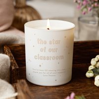 Kerze Für Das Lehrerzimmer, Geschenk Lehrer, Stern Der Kerze, Weihnachtsgeschenk - Personalisierte Geschenke von KindredFires