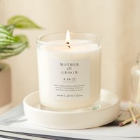 Mutter Des Bräutigams Personalisierte Luxuskerze Simple Script - Geschenke von KindredFires