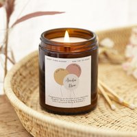 Personalisierte Neue Baby Kerze Geschenk Sojawachs Apothekerglas von KindredFires