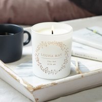 Neues Baby Geschenk - Personalisierte Neue Eltern Andenken Gravierte Duftkerze, Weihnachtsgeschenk Geschenke von KindredFires