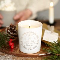 Paar Weihnachtsgeschenk Personalisierte Kerze, Weihnachtsgeschenk, Weihnachtsduftkerze - Geschenke von KindredFires