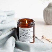 Personalisierte Karte Verlobungsgeschenk Für Paar, Kerze, Verlobungsgeschenke - Geschenke von KindredFires