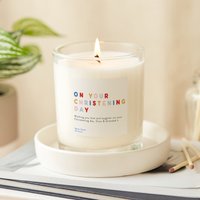 Personalisiertes Buntes Taufgeschenk Für Baby - Moderne Luxusduftkerze Personalisierte Geschenke Personalisiertes Buntes Taufgeschenk Für Baby - Moderne Luxusduftkerze Personalisierte Geschenke von KindredFires