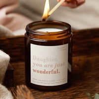 Personalisiertes Geschenk Für Tochter, Sie Sind Wunderbare Tochter Geschenk, Duftende Apotheker Weihnachtskerze - Personalisierte Geschenke Personalisiertes Geschenk Für Tochter, Sie Sind Wunderbare Tochter Geschenk, Duftende Apotheker Weihnachtskerze - Personalisierte Geschenke von KindredFires