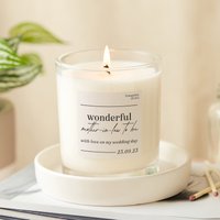 Schwiegermutter Hochzeitsgeschenk - Duftende Personalisierte Kerze Geschenke von KindredFires