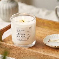 Tante Hochzeitsgeschenk - Personalisiertes Für Duftende Luxus Glaskerze Personalisierte Geschenke von KindredFires