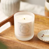 Taufgeschenk - Florale Personalisierte Kerze Duftende Milchglaskerze Personalisierte Geschenke von KindredFires