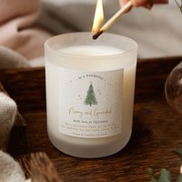 Weihnachtsgeschenk Für Großeltern, Personalisierte Kerze Weihnachtsgeschenk, Weihnachtsduftkerze - Geschenke von KindredFires