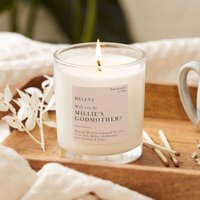 Willst Du Meine Patin Sein Taufe Andenken Geschenk Kerze - Personalisierte Geschenke von KindredFires
