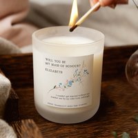 Willst Du Meine Trauzeugin Sein Personalisierte Kerze - Duftkerze Aus Frostglas Geschenke von KindredFires