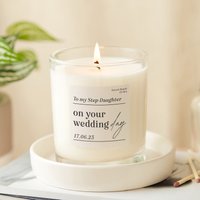 stieftochter Hochzeitsgeschenk - Geschenk Für Duftkerze Aus Glas Personalisierte Geschenke von KindredFires