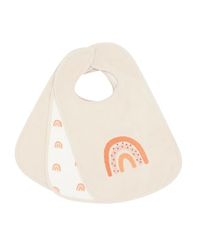 Kindsgard Baby Klettlätzchen 3er-Pack „happaklat“ – Punkte Beige – 75% Bio-Baumwolle – weich, pflegeleicht & waschbar – ideal für Babys & Kleinkinder – einfach anzulegen von Kindsgard