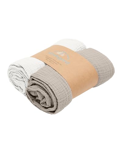 Kindsgard Musselindecke himsky Creme/Beige 2er-Pack - 100% Baumwolle - Kuschelweiche und atmungsaktive Babydecke - 75 x 100 cm Kindsgard Musselindecke himsky Creme/Beige 2er-Pack - 100% Baumwolle - Kuschelweiche und atmungsaktive Babydecke - 75 x 100 cm von Kindsgard