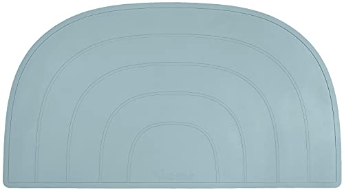 Kindsgut Platzdeckchen Regenbogen, Tischset, Unterlage in kinderfreundlichem Design und dezenten Farben, Aquamarin von Kindsgut