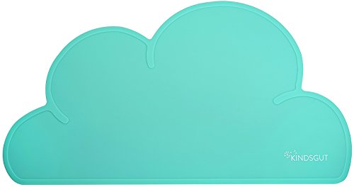 Kindsgut Platzdeckchen Wolke, Tischset, Unterlage in kinderfreundlichem Design und dezenten Farben, frei von BPA, Mint von Kindsgut