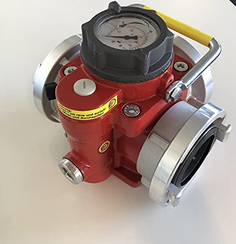 Kindswater Druckregler Storz B DIN 14380 Aluminium rot 16 bar Druckbegrenzungsventil von Kindswater