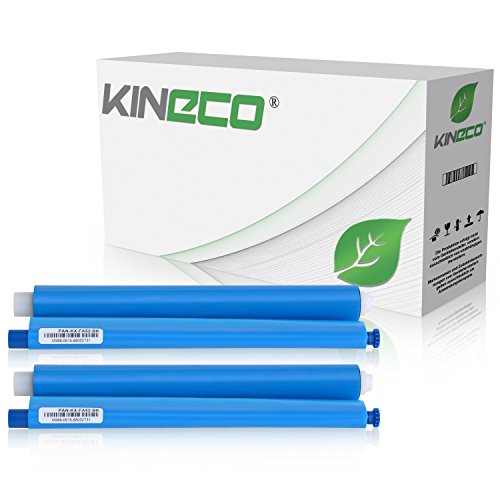 Kineco 2 Thermorollen kompatibel zu Panasonic KX-FA52X für Panasonic KX-FC225 FC228 FC275 FP205 FP207 FP215 FP210 Series - Schwarz je 100 Seiten von Kineco