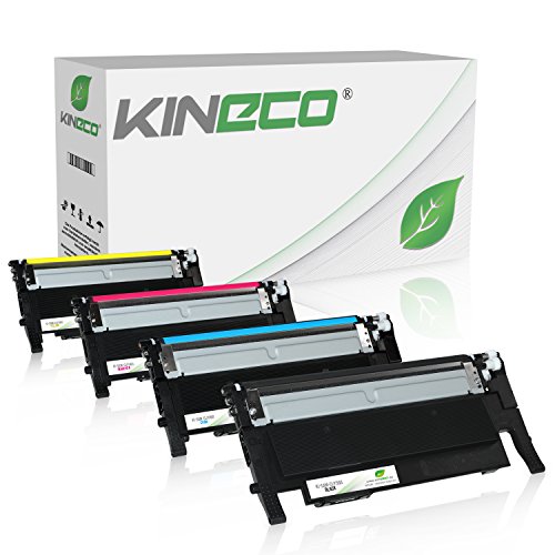 4 Toner kompatibel mit Samsung CLP-360 für Samsung Xpress C460W/TEG, C410W, CLP-365/SEE CLP-365 - CLT-K406S/ELS CLT-C406S/ELS CLT-M406S/ELS CLT-Y406S/ELS - Schwarz 1.500 Seiten, Color je 1.000 Seiten von Kineco