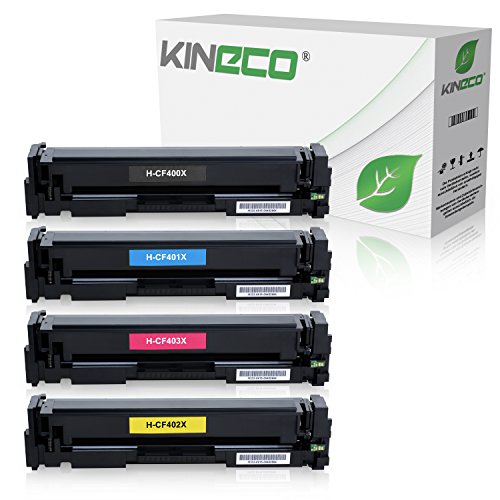 Kineco 4 Toner kompatibel mit HP 201X Color Laserjet Pro M252dw Pro 200 M252n Farblaserdrucker kompatibel mit CF-400X CF-401X CF-402X CF-403X, Schwarz 2.800 Seiten, Color je 2.300 Seiten Kineco 4 Toner kompatibel mit HP 201X Color Laserjet Pro M252dw Pro 200 M252n Farblaserdrucker kompatibel mit CF-400X CF-401X CF-402X CF-403X, Schwarz 2.800 Seiten, Color je 2.300 Seiten von Kineco