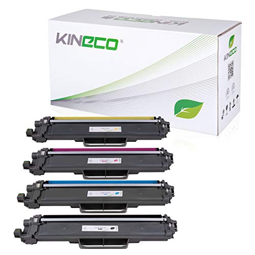 Kineco TN247 TN243CMYK Toner Set kompatibel für Brother MFC L3750CDW DCP-L3550CDW Toner MFC-L3750CDW MFC-L3770CDW MFC-L3710CW MFC-L3730CDN HL-L3230CDW HL-L3210CW (4er Set) von Kineco