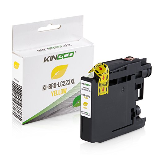 Kineco Tintenpatrone kompatibel für Brother LC-223 C, MFC-J4420DW MFC-J4620DW 4-in1, DCP-J4120DW MFC-Ink, MFCJ5320DWG1 MFC-InkFaxA3, Yellow 13ml von Kineco