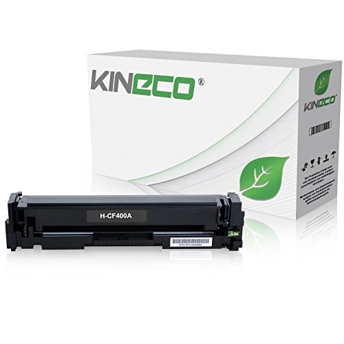 Kineco Toner kompatibel mit HP CF400A 201A Tonerkartusche für HP Laserjet Pro MFP M277dw, Pro 200 M252dw, M277n, M252n, M277n, M274n - Schwarz 1.500 Seiten von Kineco