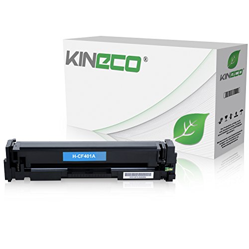 Kineco Toner kompatibel mit HP CF401A Laserjet Pro MFP M277dw, Laserjet Pro MFP M277n, Laserjet Pro MFP M274n, Laserjet Pro M252dw, Laserjet Pro M250 Series - 201A - Cyan 1.400 Seiten von Kineco