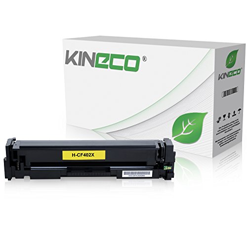 Kineco Toner kompatibel mit HP CF402X Laserjet Pro MFP M277dw, Laserjet Pro MFP M277n, Laserjet Pro MFP M274n, Laserjet Pro M252dw, Laserjet Pro M250 Series - 201X - Yellow 2.300 Seiten von Kineco