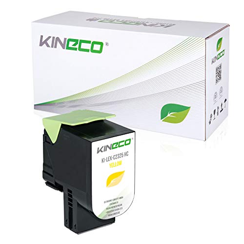 Kineco Toner mit CHIP kompatibel für Lexmark C2325dw C2425dw C2535dw MC2325adw MC2425adw MC2535adwe MC2640adwe C2320Y0 Yellow Kineco Toner mit CHIP kompatibel für Lexmark C2325dw C2425dw C2535dw MC2325adw MC2425adw MC2535adwe MC2640adwe C2320Y0 Yellow von Kineco