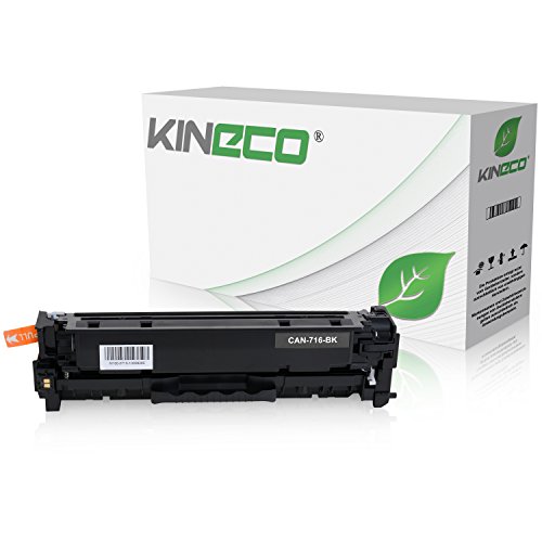 Kineco Toner kompatibel mit Canon 716 für LBP-5050, Canon I-Sensys LBP-8030CN, MF8040CN, MF8050CN, MF8080CW - Schwarz 2.200 Seiten von Kineco