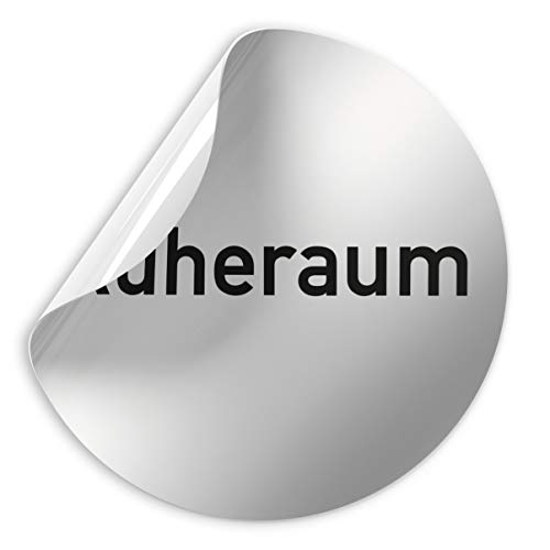 Kinekt3d Leitsysteme Folienschild Schild - Ruheraum - D = 100 mm PVC Silber - Robuste Kratzfeste Folie - UV beständig - Perfekt für Glastüren und alle glatten Flächen Kinekt3d Leitsysteme Folienschild Schild - Ruheraum - D = 100 mm PVC Silber - Robuste Kratzfeste Folie - UV beständig - Perfekt für Glastüren und alle glatten Flächen von Kinekt3d Leitsysteme