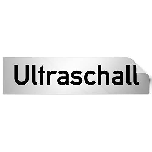 Kinekt3d Leitsysteme Folienschild Türschild • Ultraschall • PVC Hinweisschild • 160 x 40 mm Silber • selbstklebend • Kratzfester Druck • UV Beständig Kinekt3d Leitsysteme Folienschild Türschild • Ultraschall • PVC Hinweisschild • 160 x 40 mm Silber • selbstklebend • Kratzfester Druck • UV Beständig von Kinekt3d Leitsysteme
