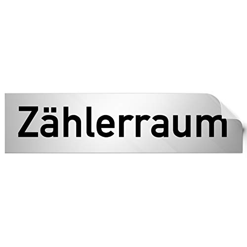 Kinekt3d Leitsysteme Folienschild Türschild • Zählerraum • PVC Hinweisschild • 160 x 40 mm Silber • selbstklebend • Kratzfester Druck • UV Beständig Kinekt3d Leitsysteme Folienschild Türschild • Zählerraum • PVC Hinweisschild • 160 x 40 mm Silber • selbstklebend • Kratzfester Druck • UV Beständig von Kinekt3d Leitsysteme