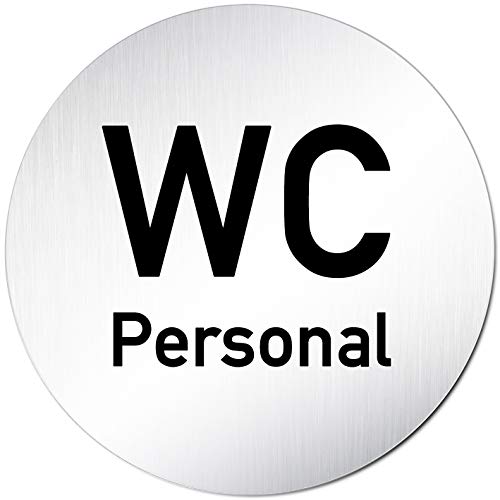 Kinekt3d Leitsysteme XXL Türschild • Ø 100 mm rund • Schild Personal + WC • aus veredeltem Aluminium Vollmaterial • geschliffene Edelstahloptik • 100% Made in Germany Kinekt3d Leitsysteme XXL Türschild • Ø 100 mm rund • Schild Personal + WC • aus veredeltem Aluminium Vollmaterial • geschliffene Edelstahloptik • 100% Made in Germany von Kinekt3d Leitsysteme