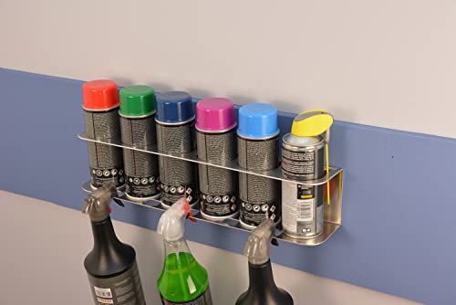 6-Fach Spraydosen Wandhalterung, Sprühfarbe Halter für Werkstatt und Garage von Kinetic Engineering