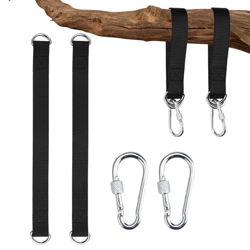4 Stück Hängematten Befestigung Schaukel Aufhängung Gurt Kit,Befestigung Hängematte,Swing Hanging Kit Hängematte,Swing Hängematte Befestigung,Hält bis zu 150 kg, für Indoor Outdoor Swing Hängematten von KineticKraft