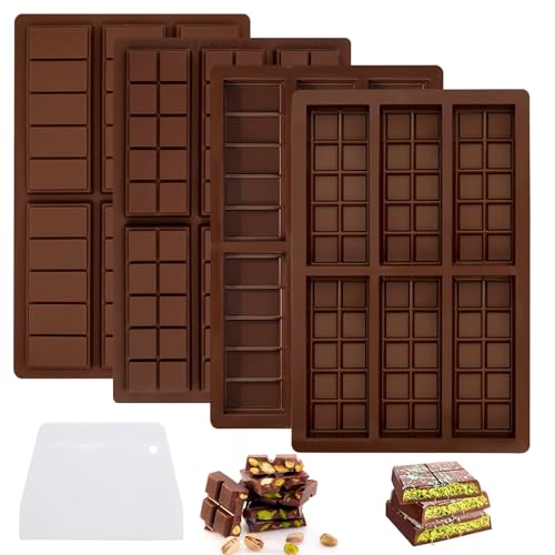 4 Stück Silikonform Schokolade Silikonform Mit Silikon Spatel Silikonform Schokoladentafel Antihaft Schokoladenform Silikon Tief Form Für Schokolade Form Schokoladentafel Chocolate Mold Silikon 4 Stück Silikonform Schokolade Silikonform Mit Silikon Spatel Silikonform Schokoladentafel Antihaft Schokoladenform Silikon Tief Form Für Schokolade Form Schokoladentafel Chocolate Mold Silikon von KineticKraft
