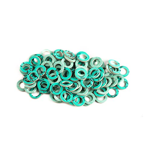 KINETICS LINE Fiber Flachdichtung 3/8 Zoll (14.5 x 9 x 2 mm) 100 Stück Sanitär, Heizung, Klima, Lüftung, Rohrleitungs und Garten (bis zu 180°C) von KINETICS LINE