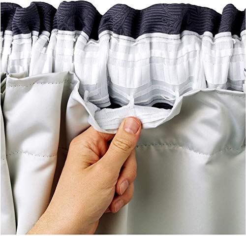 Kinfolk Textile Thermo-Verdunkelungsvorhänge, 3 Durchgänge, 117 x 137 cm, 1 Paar von Kinfolk Textile