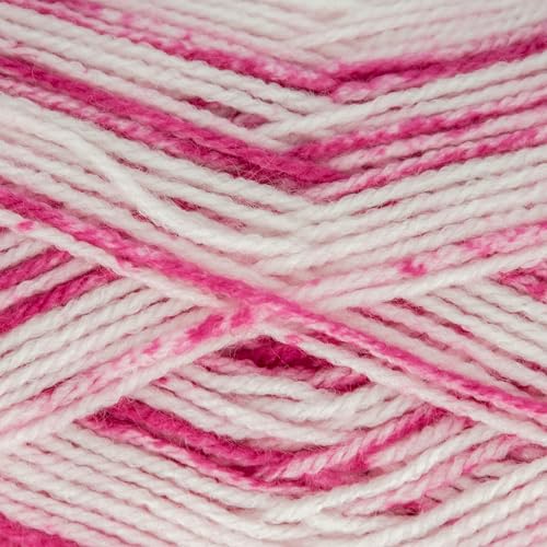 King Cole 1944507 Stripe DK Pink Stripe Garn – 290 m, 100 g von King Cole