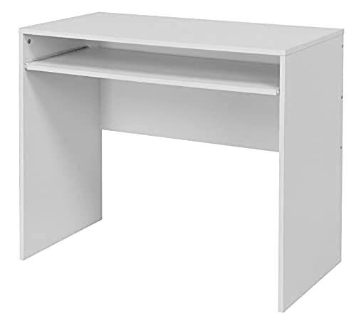 King Collection A1505012 Schreibtisch weiß mit ausziehbarer Tischplatte, MDF von King Collection