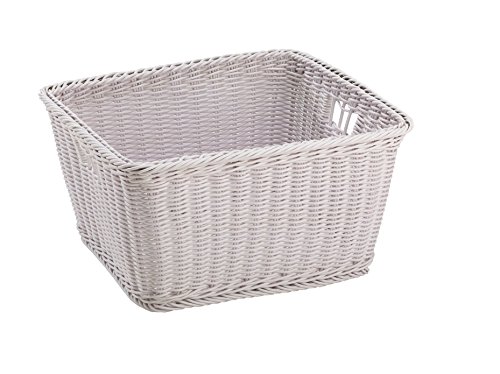 King Home C1567098/B Korb Joy aus synthetischem Vimini weiß 40X34,5X22H von King Collection