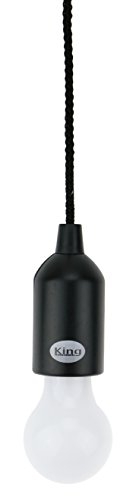 King Home L1776292 LED-Leuchte K-Light, batteriebetrieben, klein, schwarz, 6 x 6 x 16H von King Collection